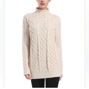 Jeanna Pierre 100% Cotton Fisherman Style Tunic Sweater
